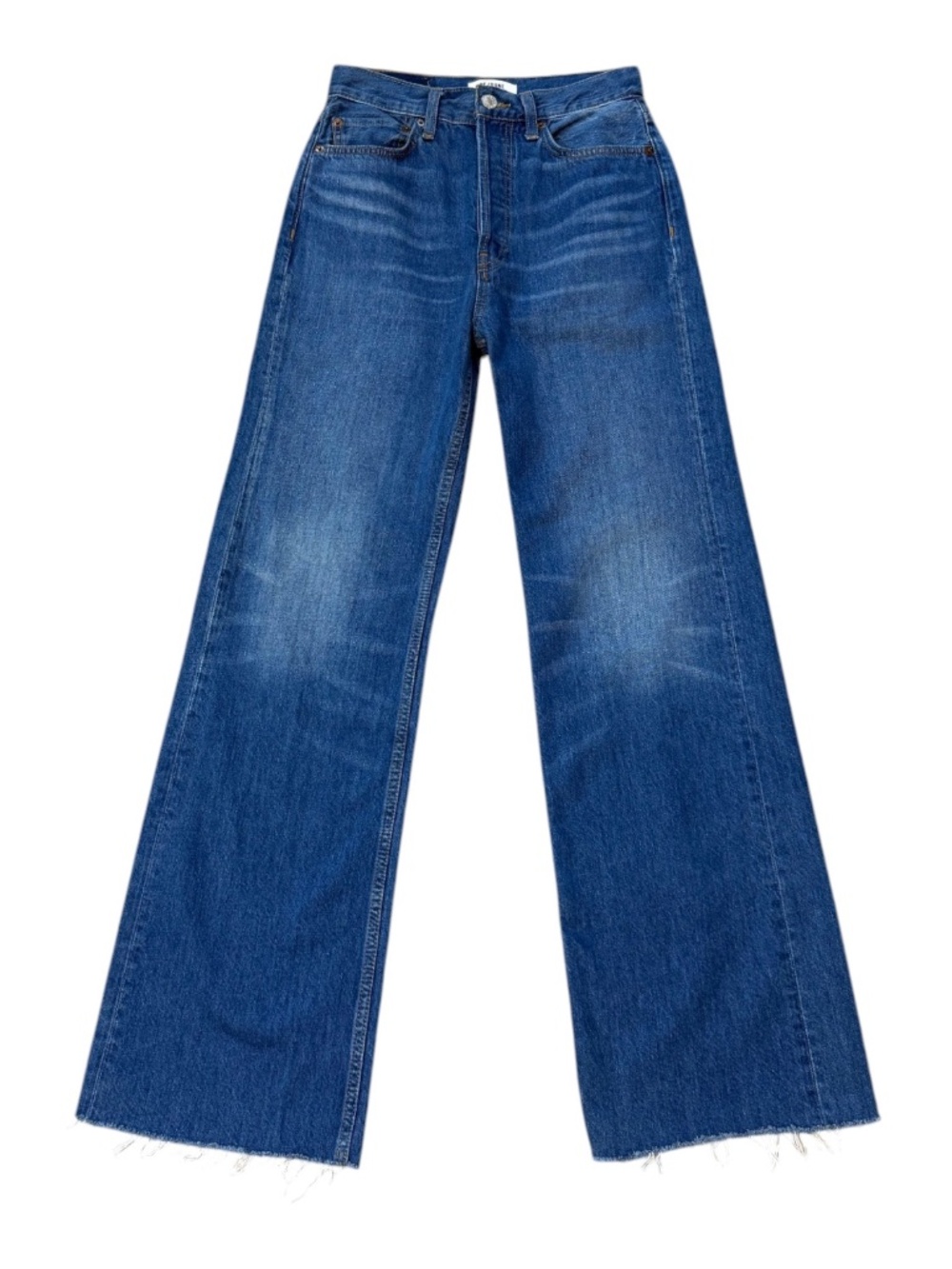 RE/DONE Ultra High Rise Wide Leg jean in Broken Blue Size 26
